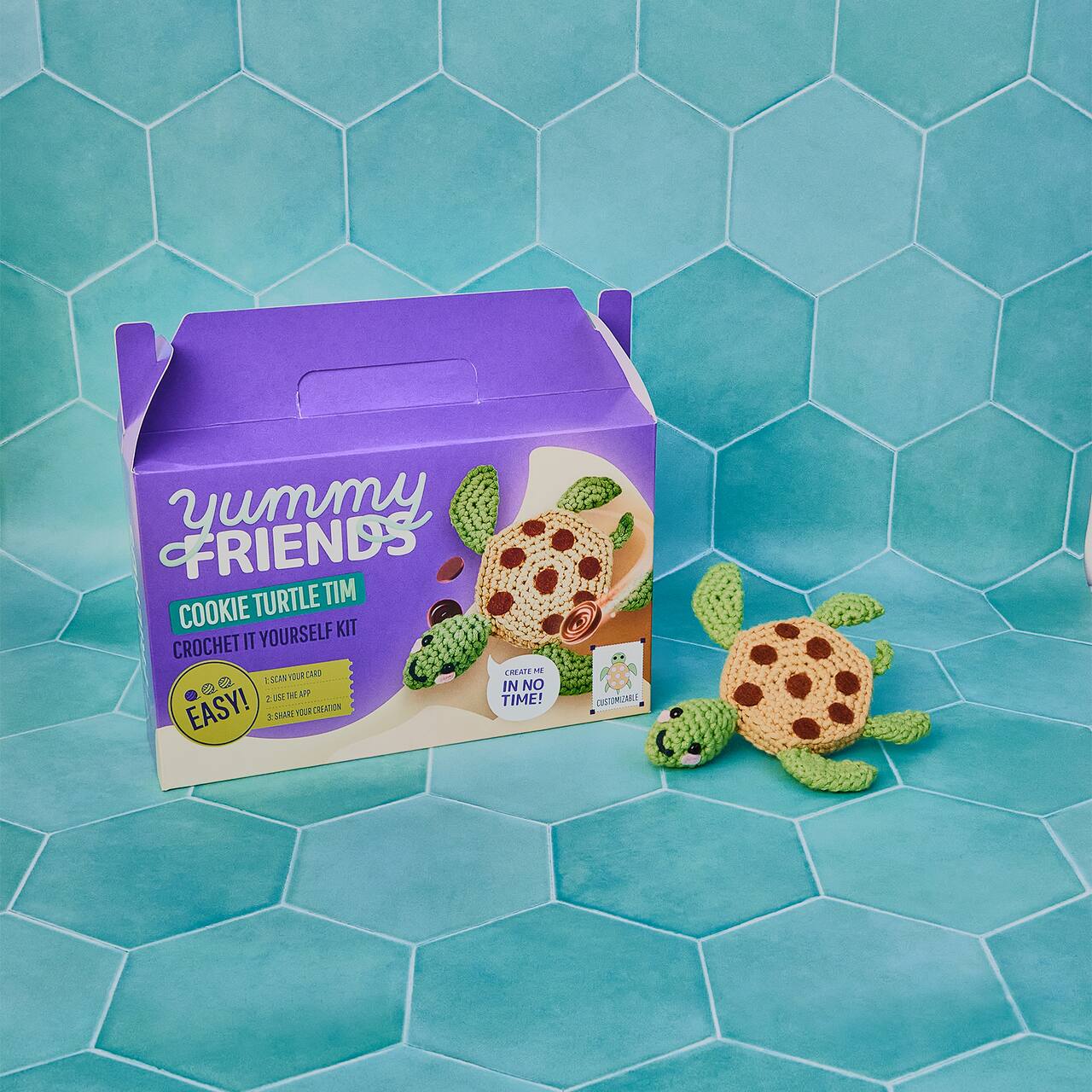 Lion Brand® Yummy Cookie Turtle Tim Friends Kit